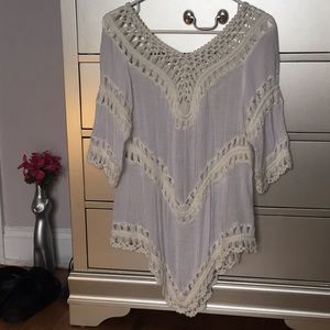 Gorgeous Crochet Tunic Blouse